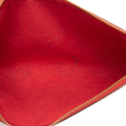 Louis Vuitton Epi Pochette Pouch Handbag Castilian Red Leather — view 4