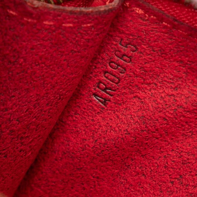 Louis Vuitton Epi Pochette Pouch Handbag Castilian Red Leather — view 5