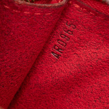 Louis Vuitton Epi Pochette Pouch Handbag Castilian Red Leather — view 5