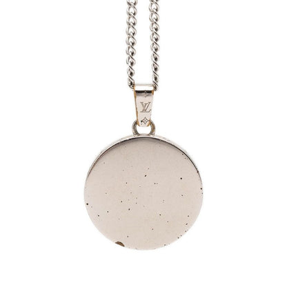 Louis Vuitton Collier LV Award Chain Pendant Black Silver Metal — view 2