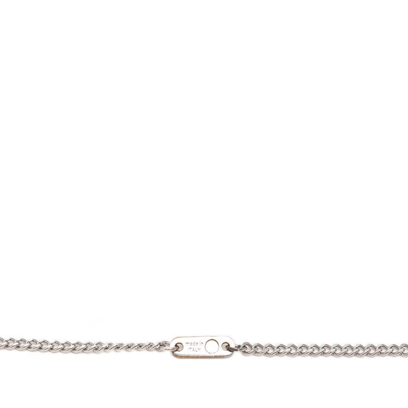 Louis Vuitton Collier LV Award Chain Pendant Black Silver Metal — view 8