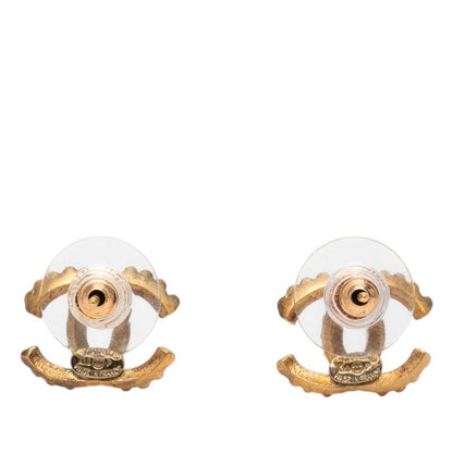 Chanel CC Logo Earrings Gold Plated — view 2