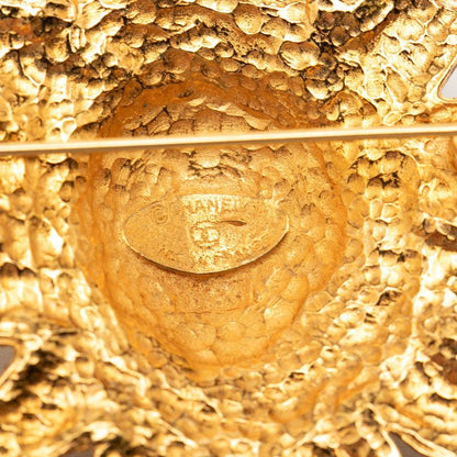 Chanel Lion Motif Vintage Brooch Gold Plated — view 3