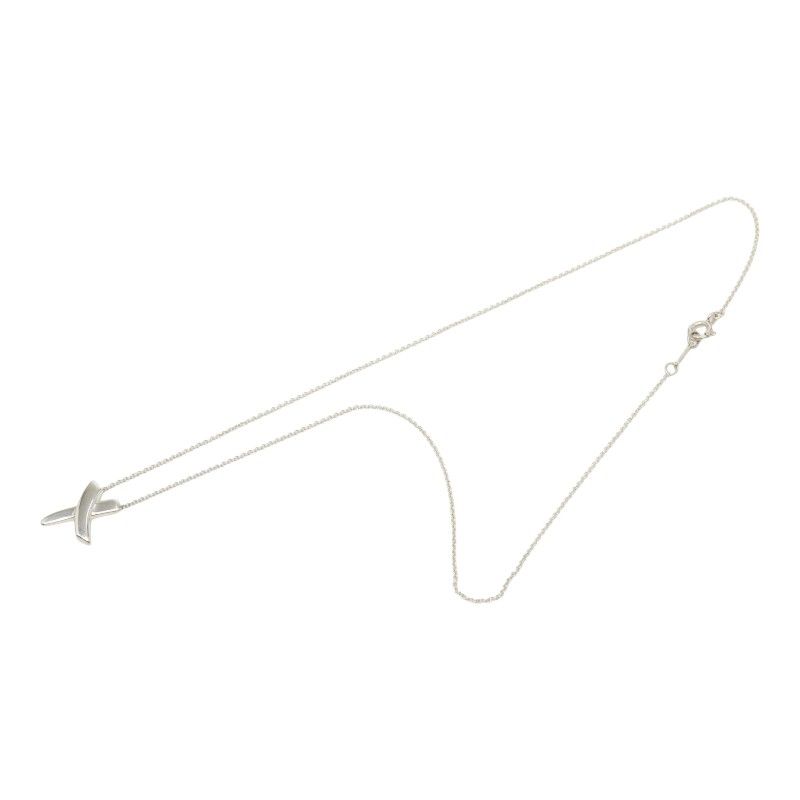 Tiffany & Co Elsa Peretti Kiss Necklace Silver — view 4