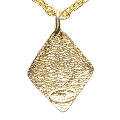 Chanel CC Logo Chain Pendant Gold Plated — view 3