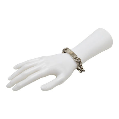 Louis Vuitton LV Signature Chain Bracelet Silver Plated — view 7