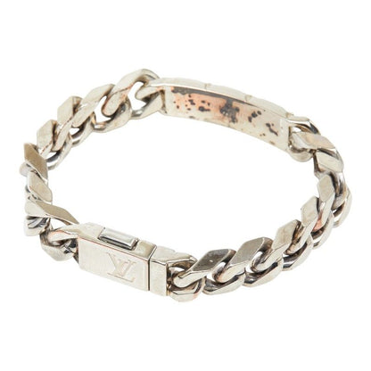 Louis Vuitton LV Signature Chain Bracelet Silver Plated — view 2