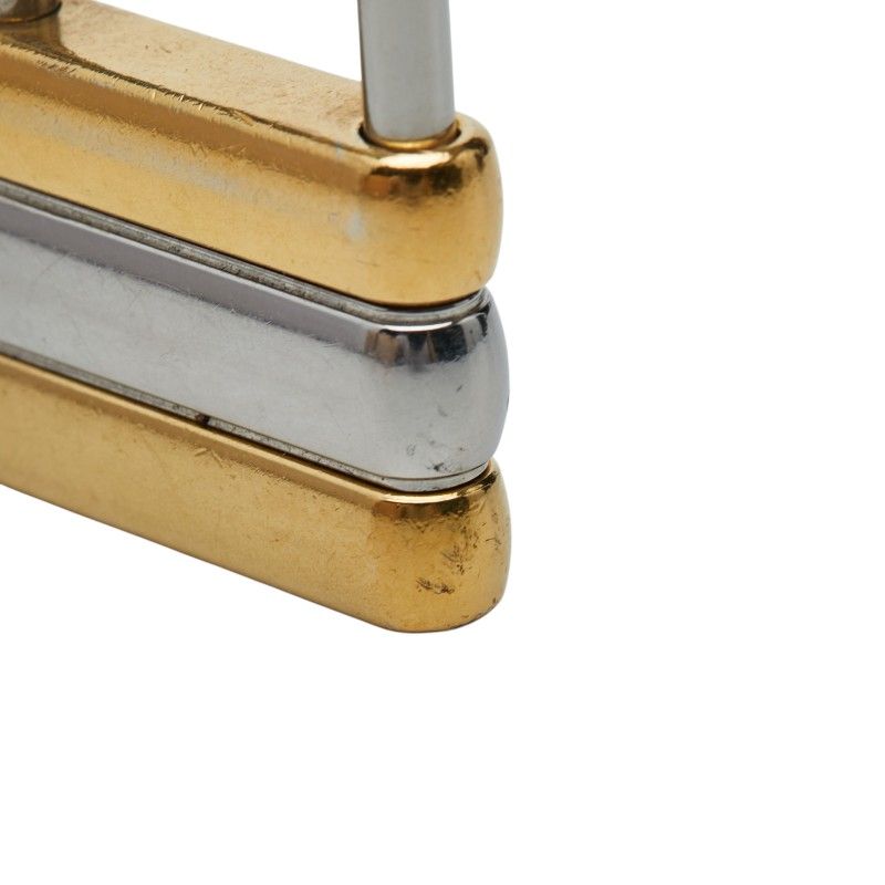 Cartier Trinity Cadena Padlock Motif Key Ring Charm Gold Silver Plated Metal 1 — view 3