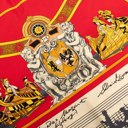 Hermes Carre 90 in Salzburg Scarf Large Red Silk — view 4