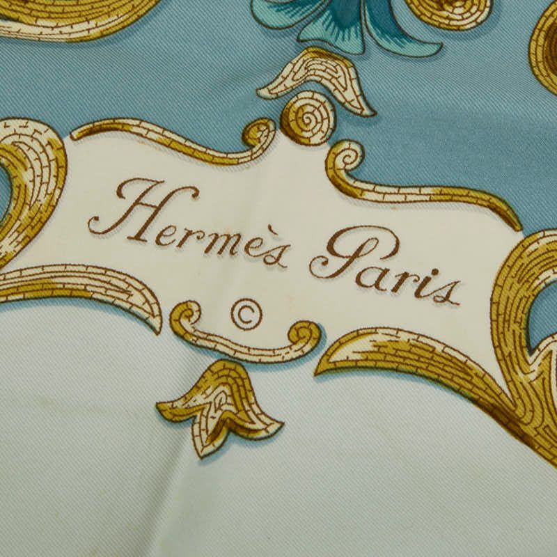 Hermes Carre 90 Cheval Turc Turkish Horse Scarf Green Multi Color — view 6