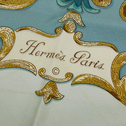 Hermes Carre 90 Cheval Turc Turkish Horse Scarf Green Multi Color — view 6