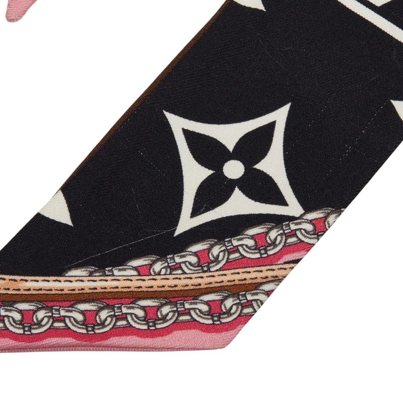 Louis Vuitton Monogram Bandeau BB Ultimate Scarf Black Brown Multi Color — view 3