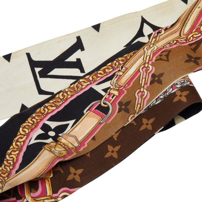 Louis Vuitton Monogram Bandeau BB Ultimate Scarf Black Brown Multi Color — view 5