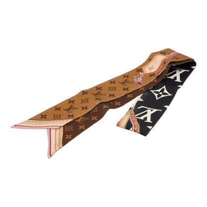 Louis Vuitton Monogram Bandeau BB Ultimate Scarf Black Brown Multi Color