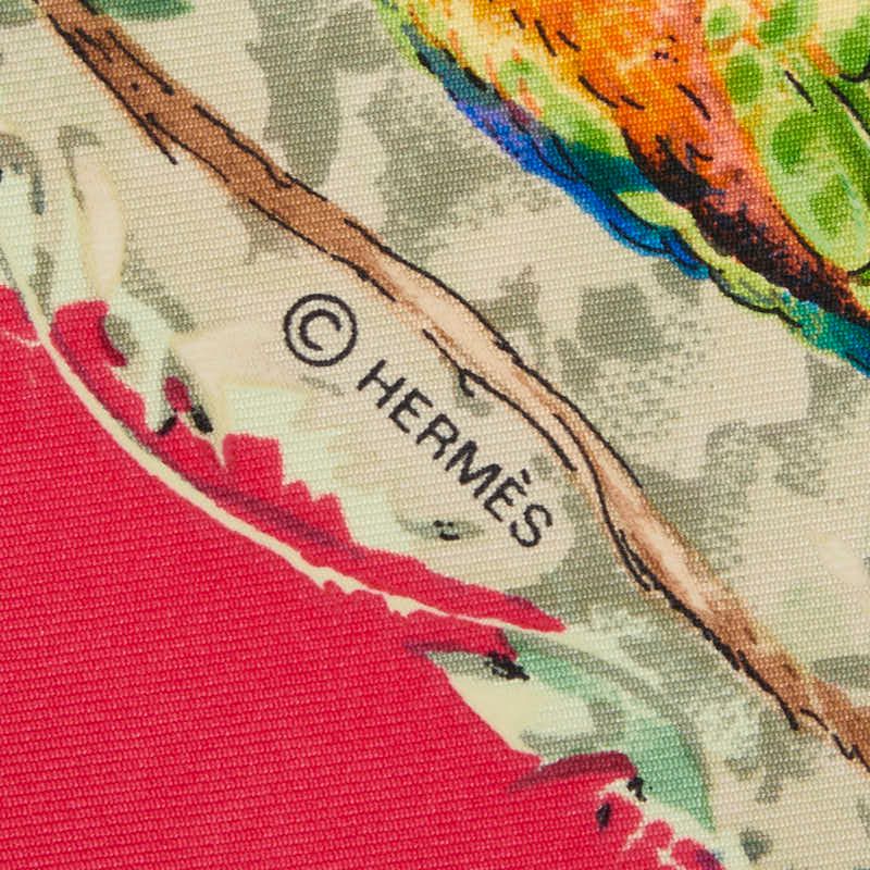Hermes Carre 90 Equateur Red Road Scarf Multi Color — view 5