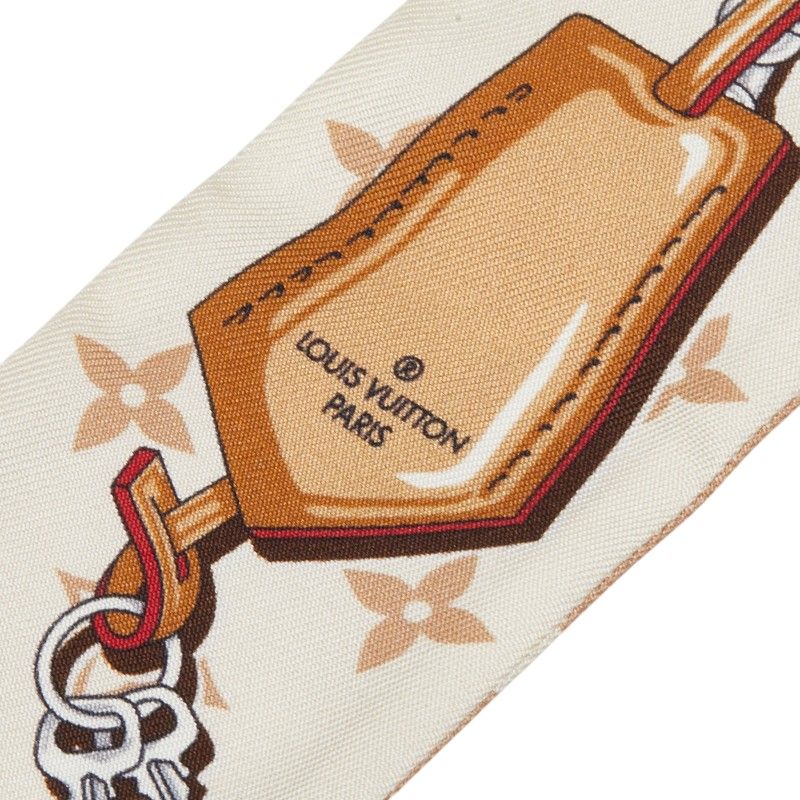 Louis Vuitton Monogram Bandeau BB Ultimate Scarf Beige Multi Color — view 3