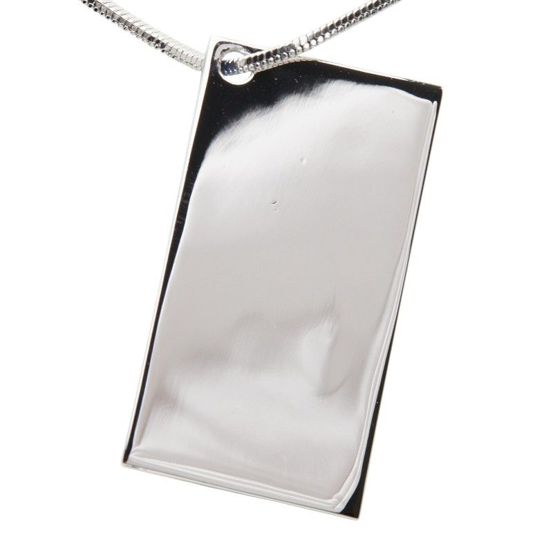 Dior Trotter Number 2 Vintage Necklace Silver Blue White Metal — view 3