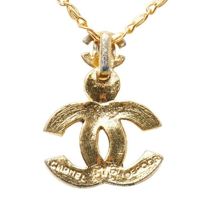 Chanel CC Logo Gripoix Depot Necklace Gold Black Plated — view 3