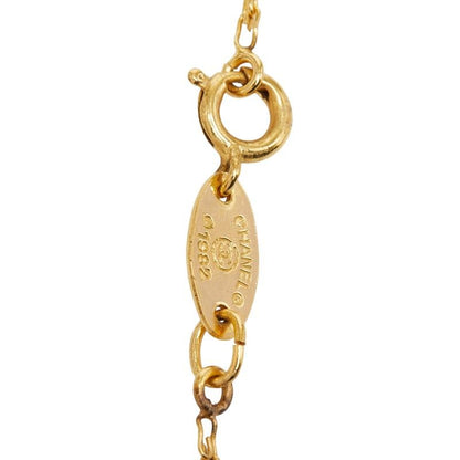Chanel CC Logo Gripoix Depot Necklace Gold Black Plated — view 5
