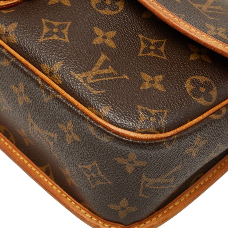 Louis Vuitton Monogram Sologne Crossbody Shoulder Bag Brown Leather — view 4