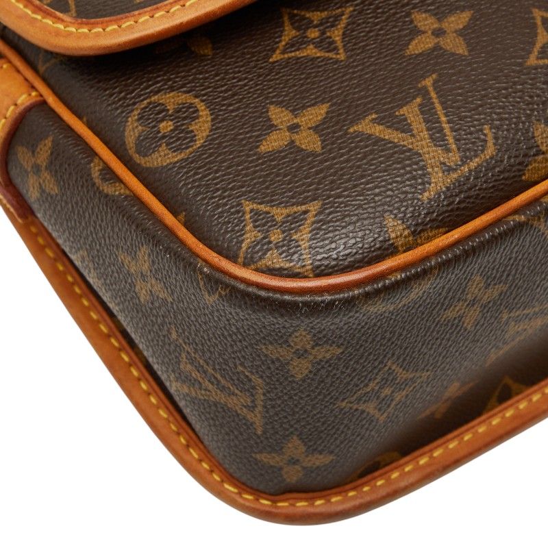 Louis Vuitton Monogram Sologne Crossbody Shoulder Bag Brown Leather — view 5