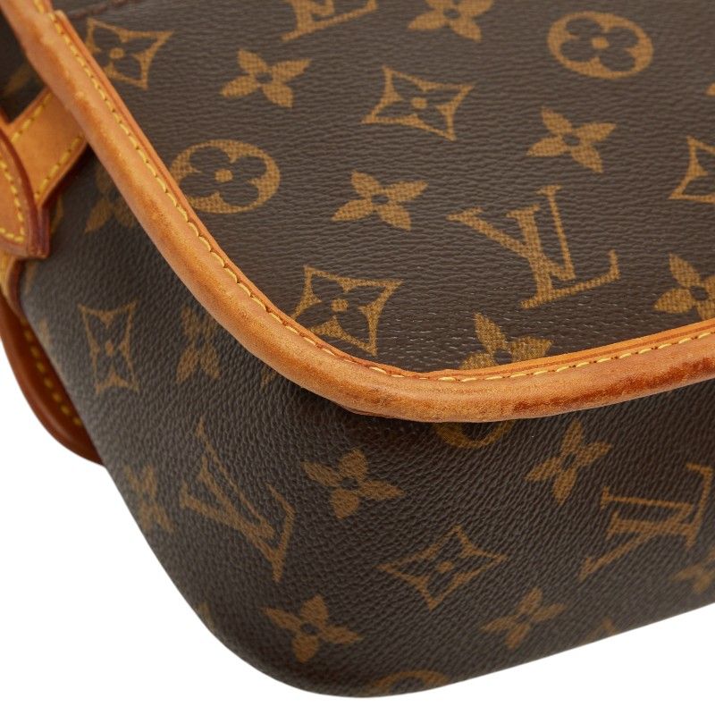 Louis Vuitton Monogram Sologne Crossbody Shoulder Bag Brown Leather — view 7