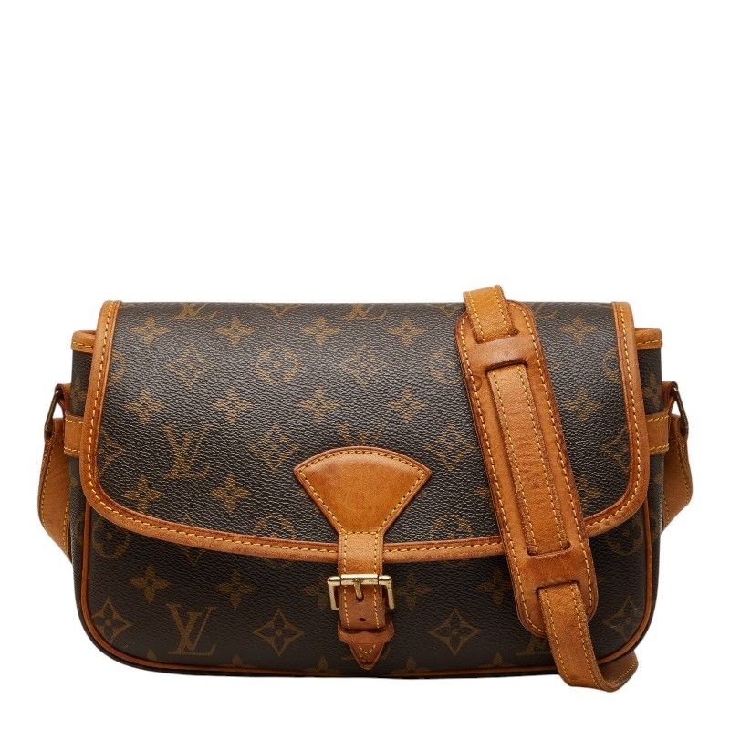 Louis Vuitton Monogram Sologne Crossbody Shoulder Bag Brown Leather