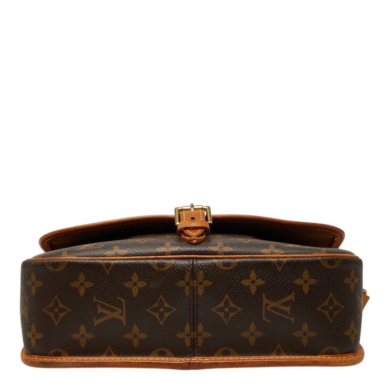 Louis Vuitton Monogram Sologne Crossbody Shoulder Bag Brown Leather — view 3