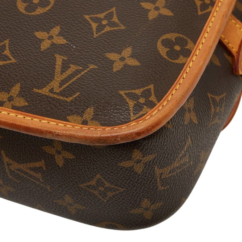 Louis Vuitton Monogram Sologne Crossbody Shoulder Bag Brown Leather — view 6