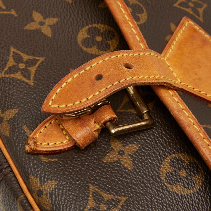 Louis Vuitton Monogram Sologne Crossbody Shoulder Bag Brown Leather — view 8