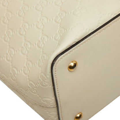 Gucci Guccissima 2-Way Shoulder Bag White Leather — view 5