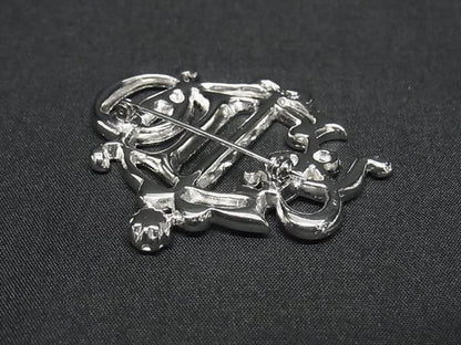 Dior Brooch Silver Metal Rhinestone — view 2