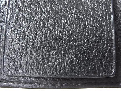 Gucci Key Case Animalier Black Leather Bee Gold Key Holder — view 4
