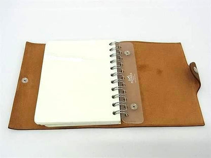 Hermes Notebook Cover Ulysse PM Brown Togo Stationery Silver Shoulder — view 4