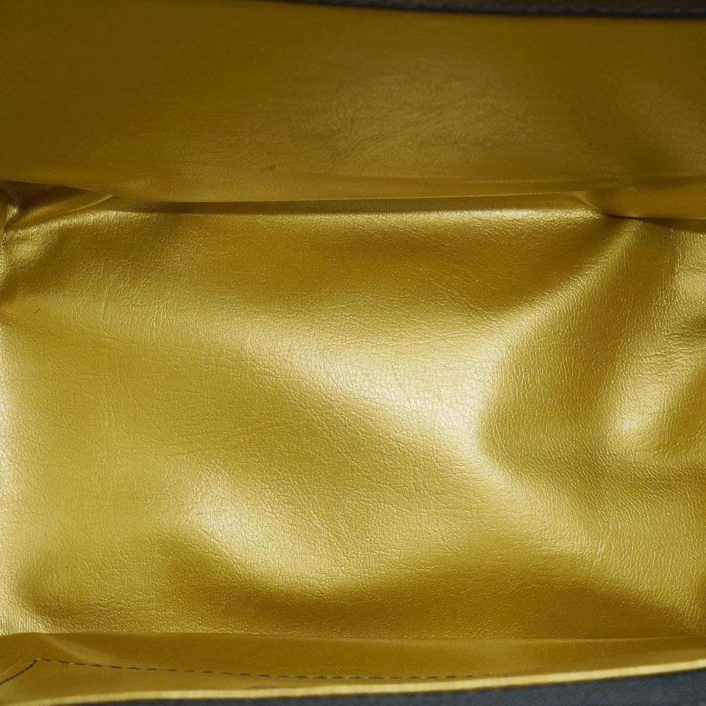 Versace Handbag Vanity Pouch Box Sun God Yellow Gold Black Leopard Print — view 6
