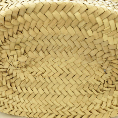 Celine Trio Basket Beige Brown Raffia Leather Tote — view 3