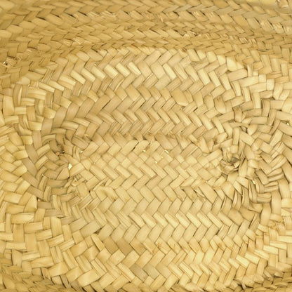 Celine Trio Basket Beige Brown Raffia Leather Tote — view 4