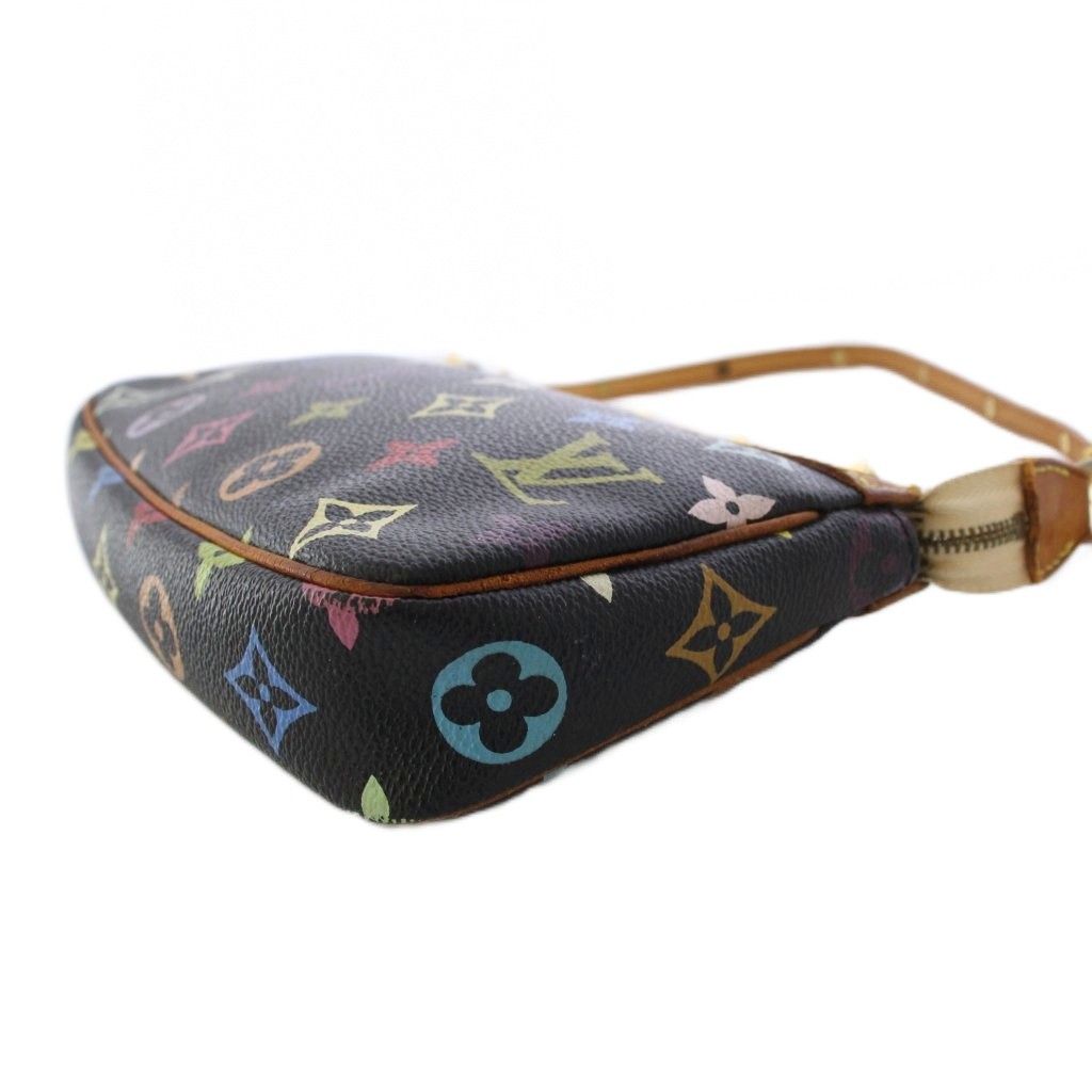 Louis Vuitton Multi Monogram Pochette Handbag Pouch Noir KH — view 3