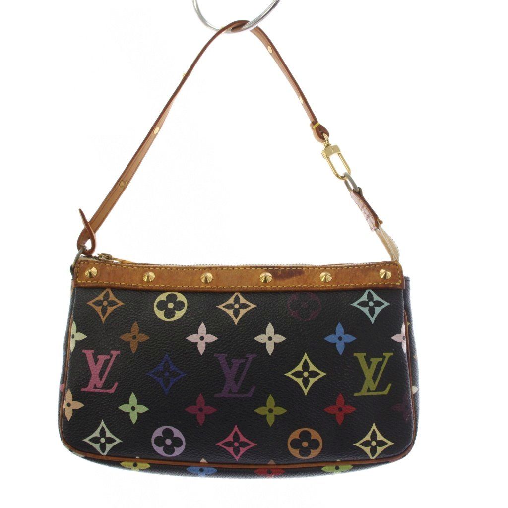 Louis Vuitton Multi Monogram Pochette Handbag Pouch Noir KH