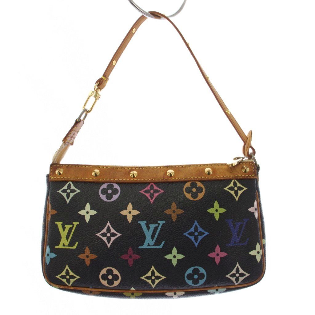 Louis Vuitton Multi Monogram Pochette Handbag Pouch Noir KH — view 2