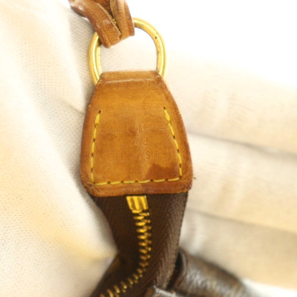 Louis Vuitton Monogram Pochette Accessoire Handbag One Handle Canvas Logo Brown — view 4