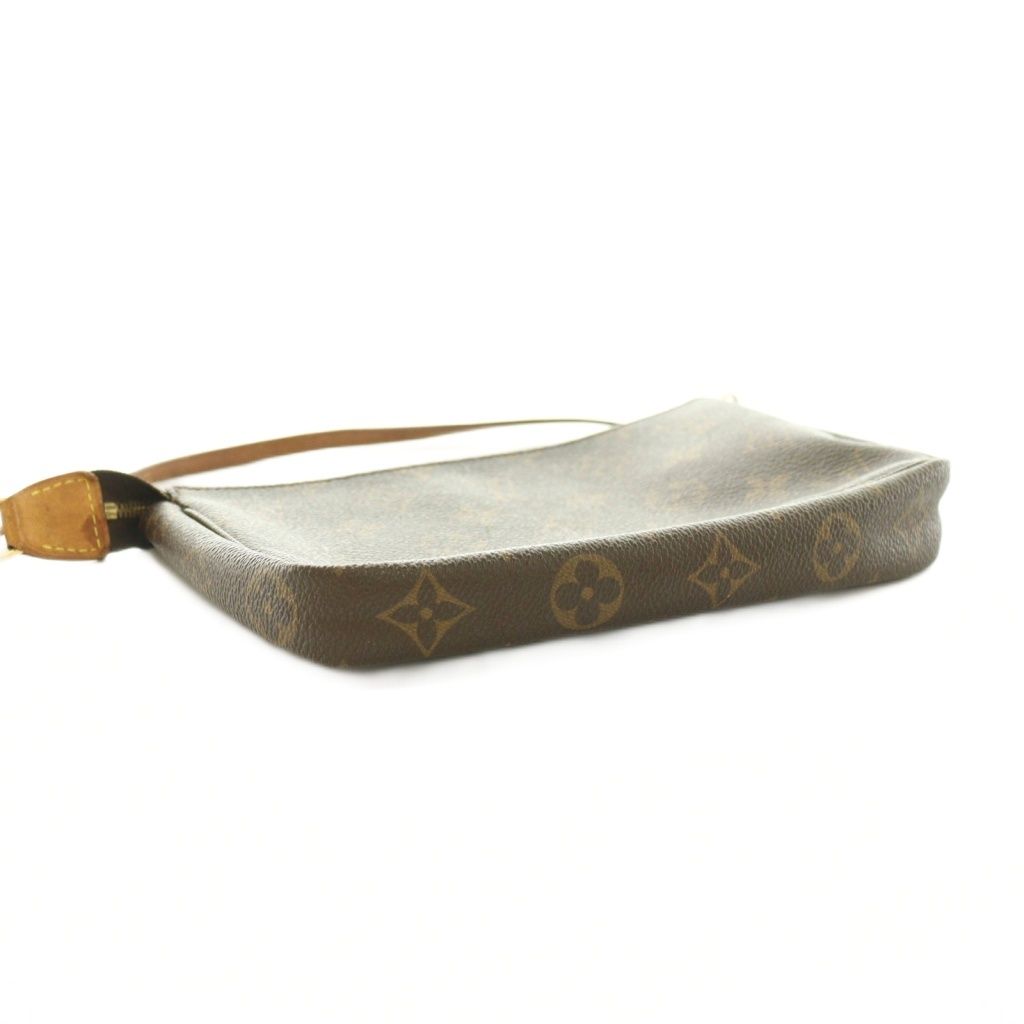 Louis Vuitton Monogram Pochette Accessoire Handbag One Handle Canvas Logo Brown — view 7