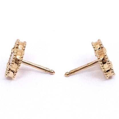 Van Cleef & Arpels 18k Pink Gold Sweet Alhambra Carnellian Earrings — view 6