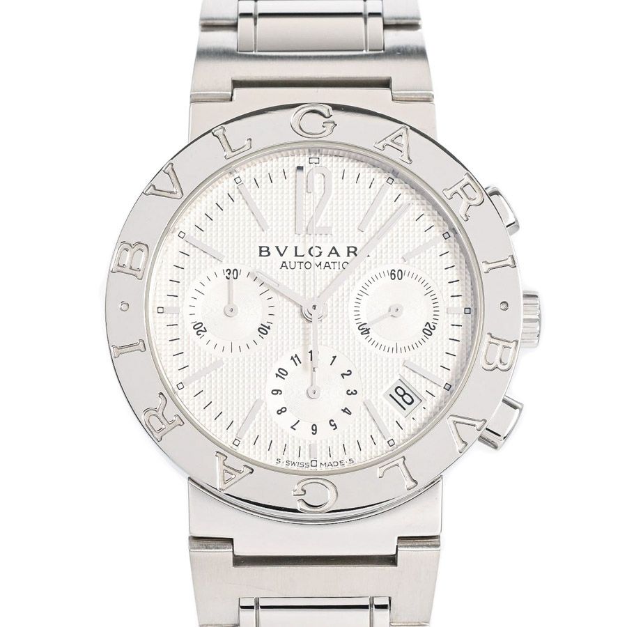 Bvlgari Watch Chronograph Silver
