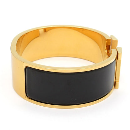 Hermes Bangle Clic Clac Gold Black Bracelet — view 2