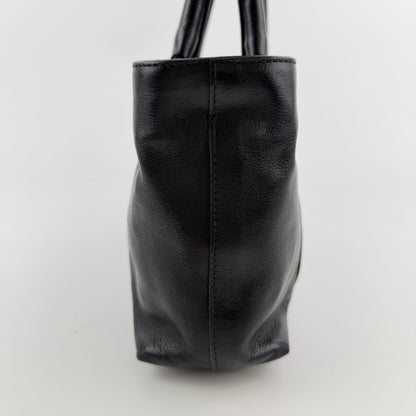 Prada Handbag Black Leather Vintage — view 6