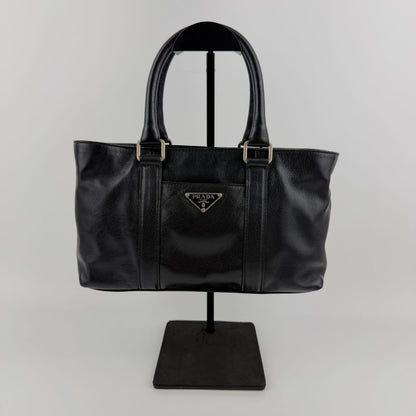 Prada Handbag Black Leather Vintage — view 2