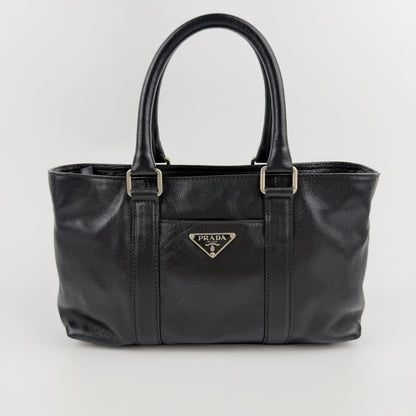 Prada Handbag Black Leather Vintage — view 3
