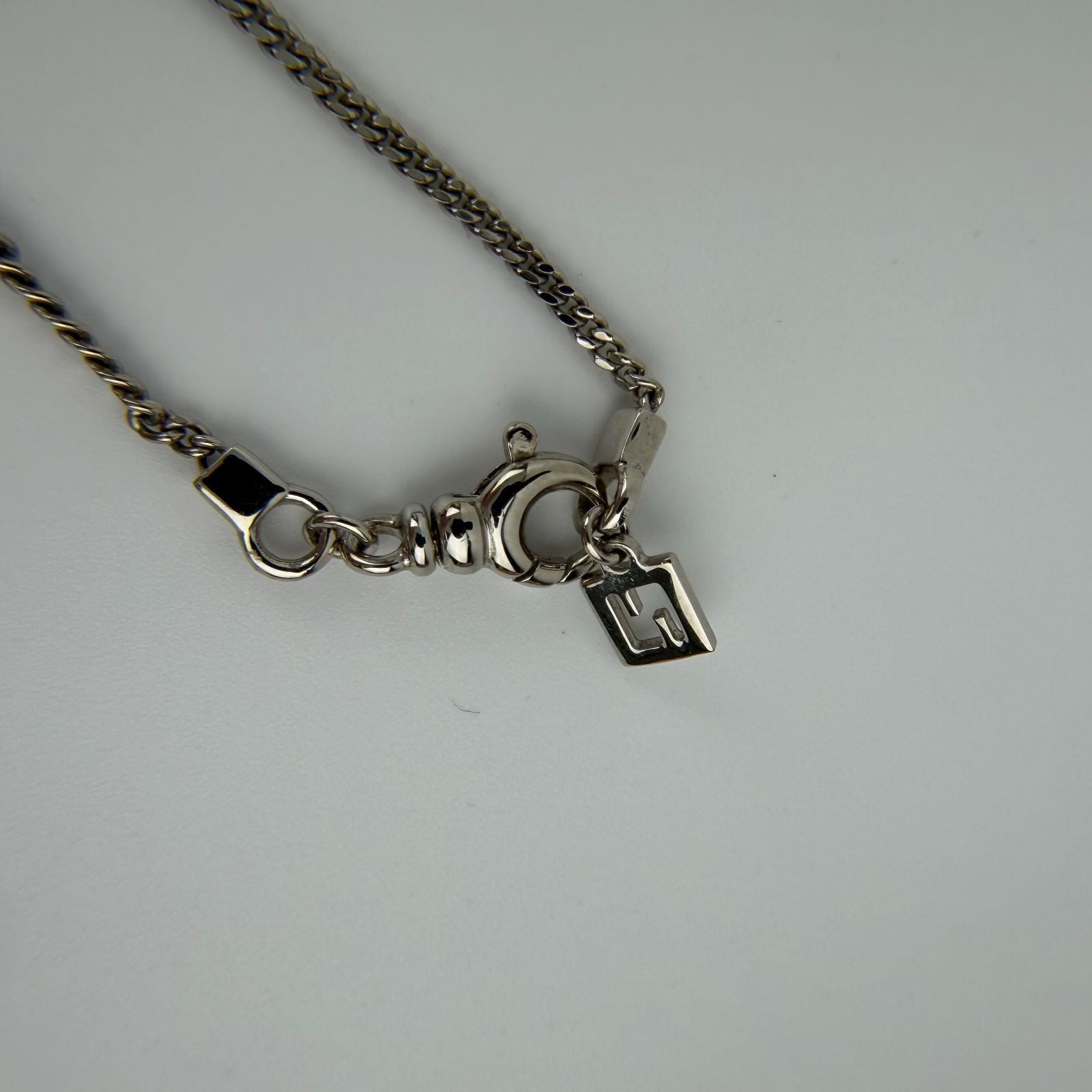 Fendi FF Logo Necklace Silver Vintage — view 9