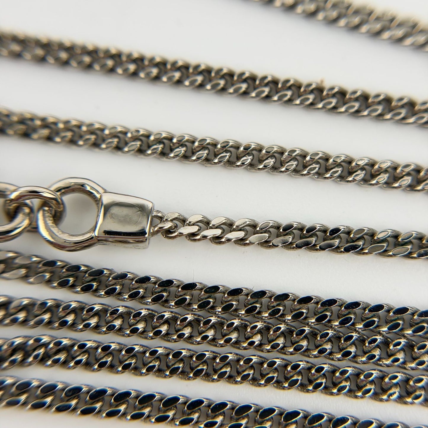 Fendi FF Logo Necklace Silver Vintage — view 7